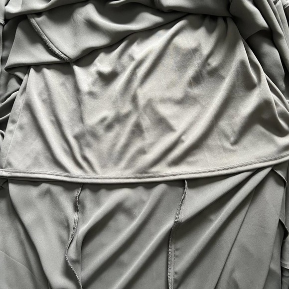 SMYM Godshaw Goddess Gown sz Small Soft Charcoal Crisp (Gray) Lace Up Back - Picture 8 of 12